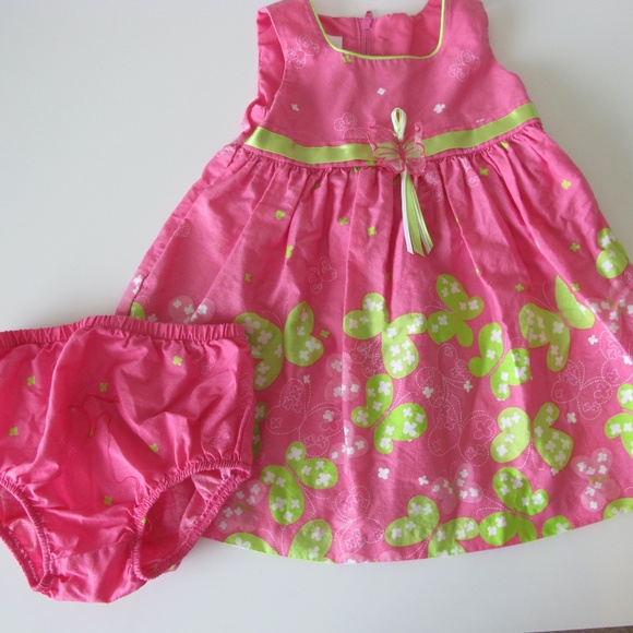 Bonnie Baby Other - Bonnie Baby Girl's Toddler Dress with Bloomers Size 18 months GUC